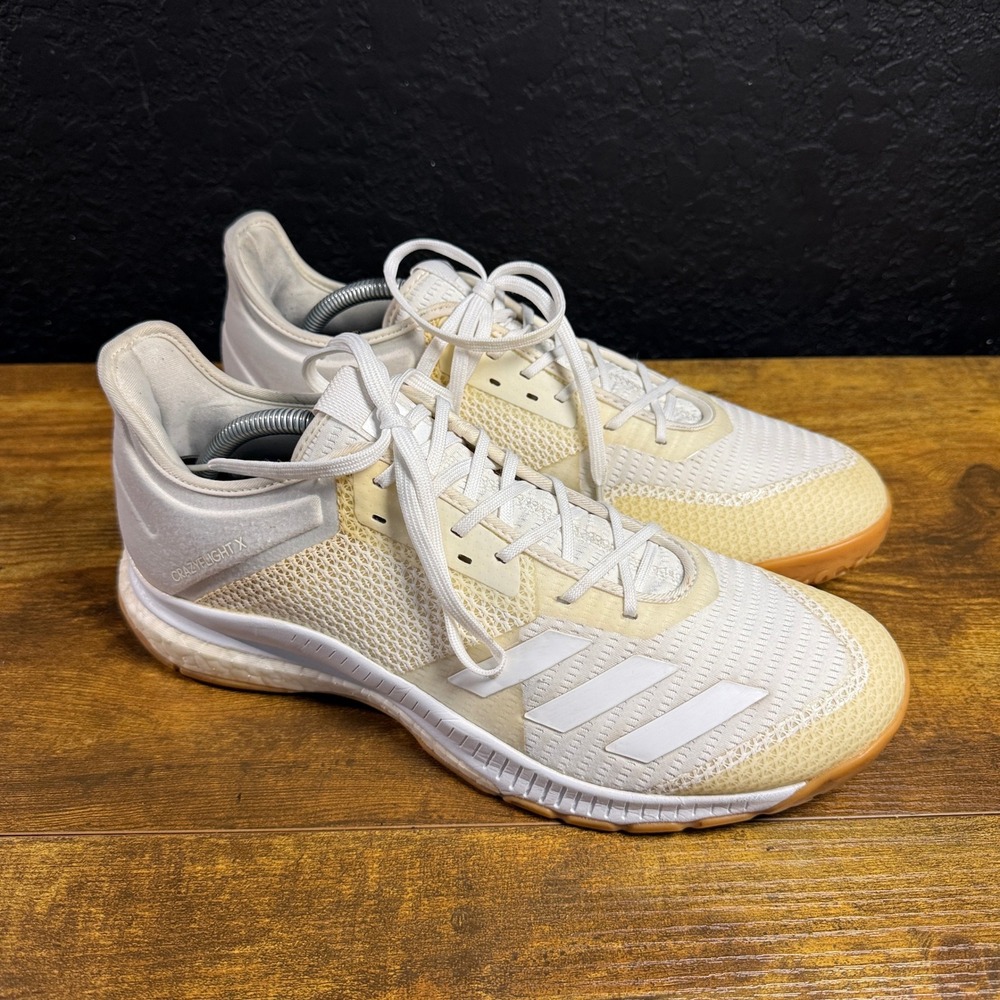 Adidas Crazyflight X D97831 White Mesh Volleyball Shoes Womens US 11 EU 44